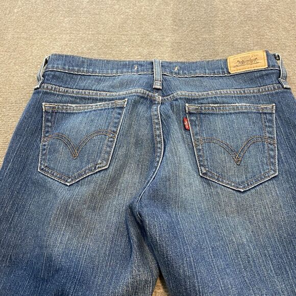 vtg Levis 515 Capri Jeans Womens 6 Blue Stretch Denim Cotton Blend Fits 30x19 - Picture 4 of 13